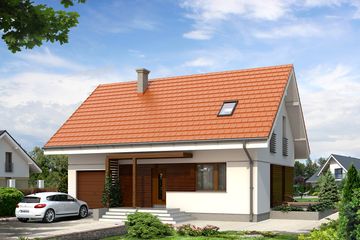  Projekt domu Anka 2 NF40 (BSA1975) - projekt domu parterowego z poddaszem - Zdjęcie 1