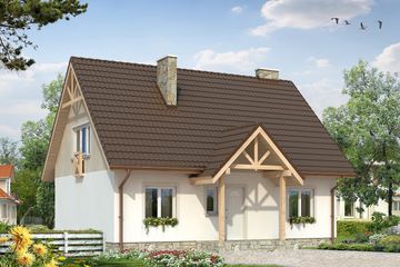  Projekt domu Kawka 5 NF40 (BSA1994) - projekt domu parterowego z poddaszem - Zdjęcie 1