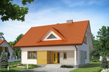  Projekt domu Indygo 4 NF40 (BSA1995) - projekt domu parterowego z poddaszem - Zdjęcie 1