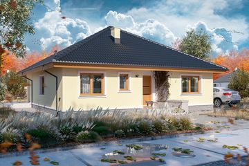  Projekt domu Serafin paliwo stałe (WOE1060) - projekt domu parterowego - Zdjęcie 1