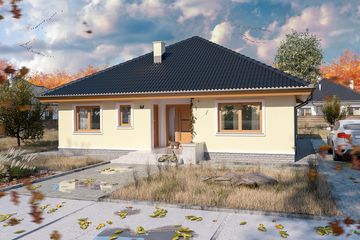  Projekt domu Serafin paliwo stałe (WOE1060) - projekt domu parterowego - Zdjęcie 2