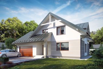  Projekt domu Dorian (BSE1055) - projekt domu parterowego z poddaszem - Zdjęcie 1