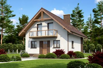  Projekt domu Avocado Termo (KRH1341) - projekt domu parterowego z poddaszem - Zdjęcie 1