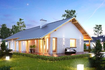  Projekt domu Mahoń 2 (BSA2028) - projekt domu parterowego - Zdjęcie 2