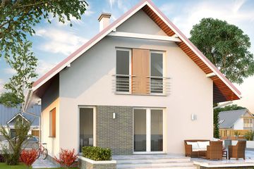  Projekt domu Jagoda 2 (BSA2025) - projekt domu parterowego z poddaszem - Zdjęcie 2