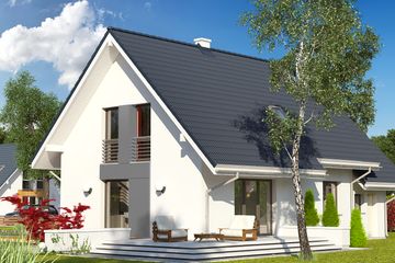  Projekt domu Azuryt 2 (BSA2019) - projekt domu parterowego z poddaszem - Zdjęcie 2