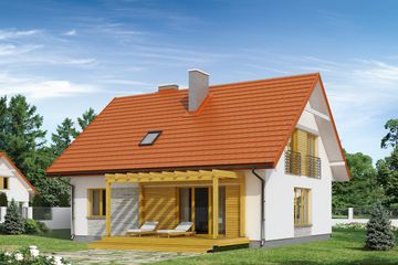  Projekt domu Indygo 4 NF40 (BSA1995) - projekt domu parterowego z poddaszem - Zdjęcie 2