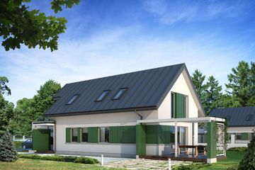  Projekt domu Ametyst NF40 (BSA1991) - projekt domu parterowego z poddaszem - Zdjęcie 2