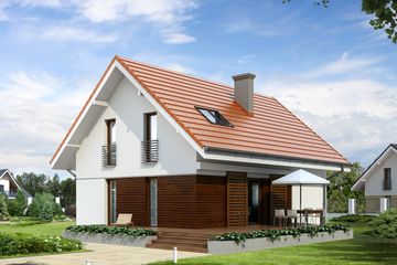  Projekt domu Anka 2 NF40 (BSA1975) - projekt domu parterowego z poddaszem - Zdjęcie 2