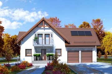  Projekt domu Halifax (SLN2242) - projekt domu parterowego z poddaszem - Zdjęcie 1