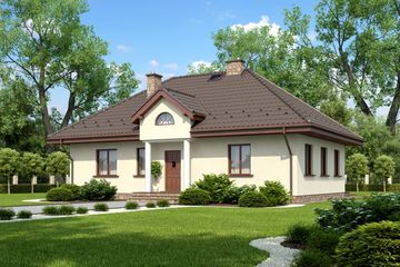  Projekt domu Ancona Termo (KRH1339) - projekt domu parterowego - Zdjęcie 1