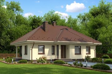  Projekt domu Anzio Termo (KRH1340) - projekt domu parterowego - Zdjęcie 1