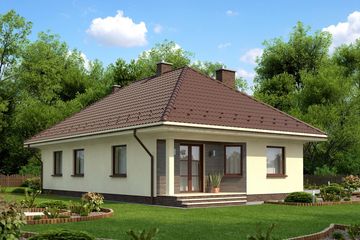  Projekt domu Anzio Termo (KRH1340) - projekt domu parterowego - Zdjęcie 2