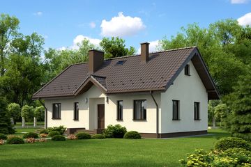  Projekt domu Bosco Termo (KRH1343) - projekt domu parterowego - Zdjęcie 1