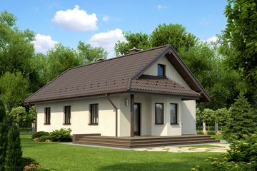  Projekt domu Bosco Termo (KRH1343) - projekt domu parterowego - Zdjęcie 2