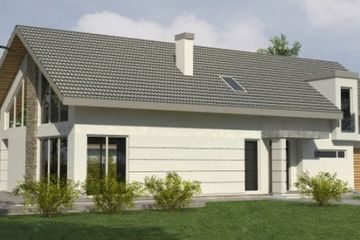  Projekt domu DN 009 (WAM1093) - projekt domu parterowego z poddaszem - Zdjęcie 1