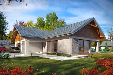  Projekt domu Arte 2 (BSE1058) - projekt domu parterowego - Zdjęcie 2
