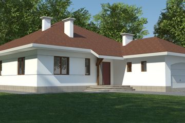  Projekt domu DJ 174a (WAM1124) - projekt domu parterowego - Zdjęcie 1