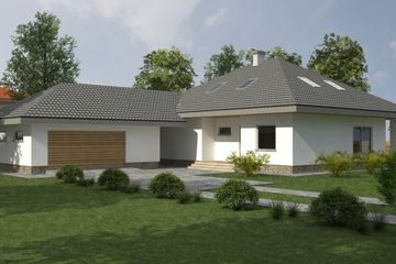  Projekt domu DJ 210 (WAM1131) - projekt domu parterowego - Zdjęcie 1