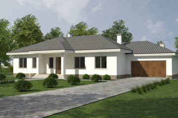  Projekt domu DJ 211 (WAM1132) - projekt domu parterowego - Zdjęcie 1