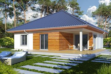  Projekt domu Rysiek A (WRD2024) - projekt domu parterowego - Zdjęcie 2