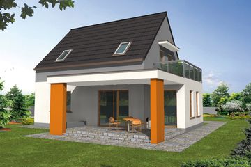  Projekt domu Lars (WRY1057) - projekt domu parterowego z poddaszem - Zdjęcie 2