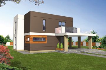  Projekt domu Ron (WRY1060) - projekt domu z pełnym piętrem - Zdjęcie 1