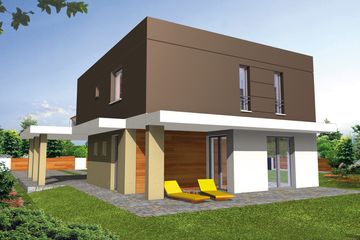  Projekt domu Ron (WRY1060) - projekt domu z pełnym piętrem - Zdjęcie 2