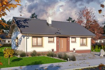  Projekt domu Tebe paliwo stałe (WOE1062) - projekt domu parterowego - Zdjęcie 2