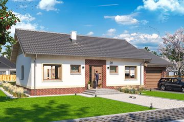  Projekt domu Tebe II paliwo stałe (WOE1063) - projekt domu parterowego - Zdjęcie 1