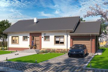  Projekt domu Tebe II paliwo stałe (WOE1063) - projekt domu parterowego - Zdjęcie 2