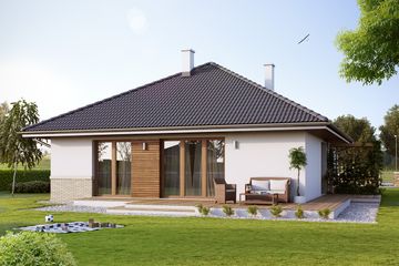  Projekt domu Elka 2 (BSA2030) - projekt domu parterowego - Zdjęcie 2