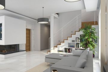  Projekt domu E-102 (WAX1002) - projekt domu parterowego z poddaszem - Zdjęcie 4