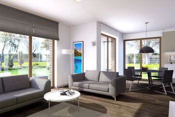 Projekt domu E-109 - z pełnym piętrem dom o powierzchni 156,70 m², dach kopertowy - ujęcie 4