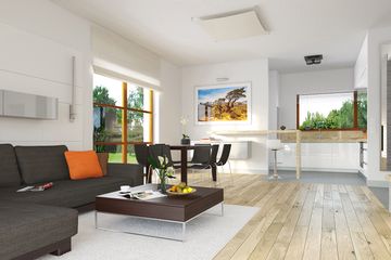  Projekt domu E-111 (WAX1013) - projekt domu parterowego - Zdjęcie 3