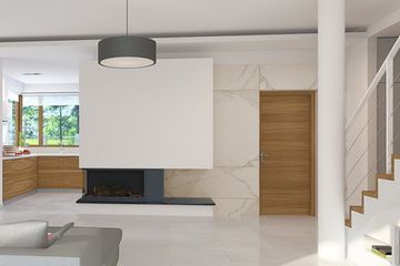  Projekt domu E-102 (WAX1002) - projekt domu parterowego z poddaszem - Zdjęcie 5