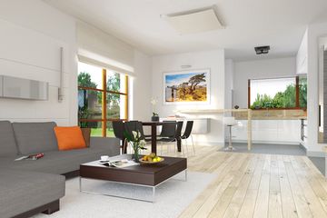  Projekt domu E-113 (WAX1015) - projekt domu parterowego - Zdjęcie 3