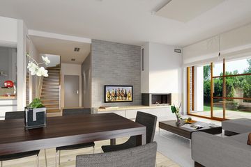  Projekt domu E-113 (WAX1015) - projekt domu parterowego - Zdjęcie 5