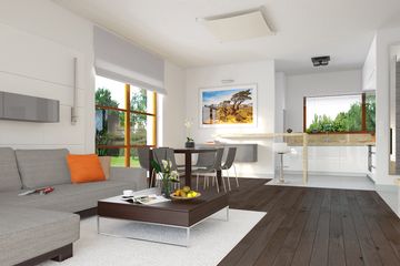  Projekt domu E-115 (WAX1017) - projekt domu parterowego - Zdjęcie 3