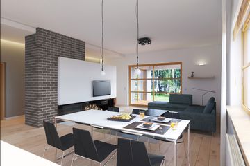  Projekt domu E-120 (WAX1022) - projekt domu parterowego - Zdjęcie 4