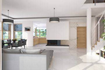  Projekt domu E-122 (WAX1024) - projekt domu z pełnym piętrem - Zdjęcie 8