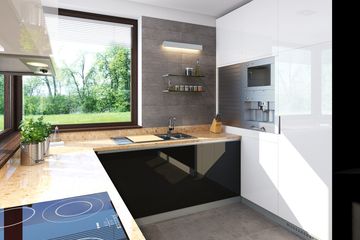 Projekt domu E-125 - z pełnym piętrem dom o powierzchni 156,40 m², dach kopertowy - ujęcie 3
