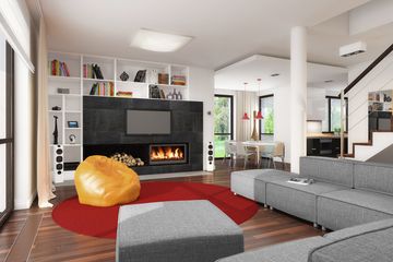 Projekt domu E-125 - z pełnym piętrem dom o powierzchni 156,40 m², dach kopertowy - ujęcie 5