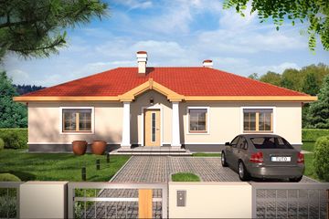  Projekt domu LENA A (WRD2038) - projekt domu parterowego - Zdjęcie 1