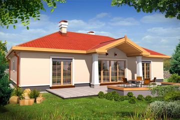  Projekt domu LENA A (WRD2038) - projekt domu parterowego - Zdjęcie 2