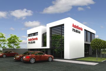  Projekt magazynu PS-SS-K4 (SLR1077) - projekt magazynu z pełnym piętrem - Zdjęcie 1