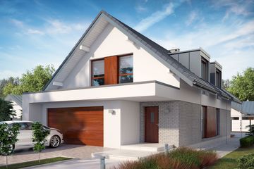  Projekt domu Alwin (BSE1059) - projekt domu parterowego z poddaszem - Zdjęcie 1