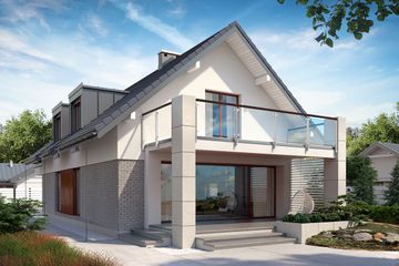  Projekt domu Alwin (BSE1059) - projekt domu parterowego z poddaszem - Zdjęcie 2