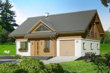  Projekt domu Amarillo (SLO1016) - projekt domu parterowego z poddaszem - Zdjęcie 2