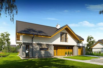  Projekt domu Wiliam III (BBG1002) - projekt domu parterowego z poddaszem - Zdjęcie 3